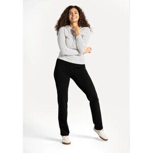 Betabrand Dress Yoga Pants Women’s Size Small Black Straight Leg Classic